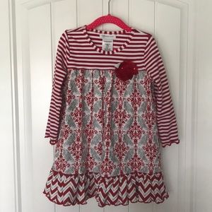 💵sold💵.   Bonnie Jean Red and Silver Dress